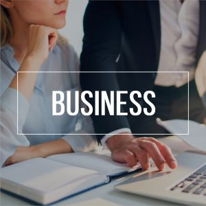 Business Icon - White