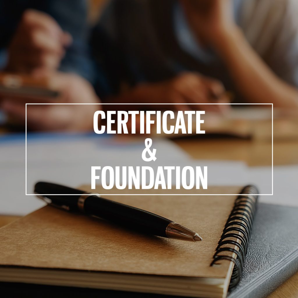 Certificate & Foundation